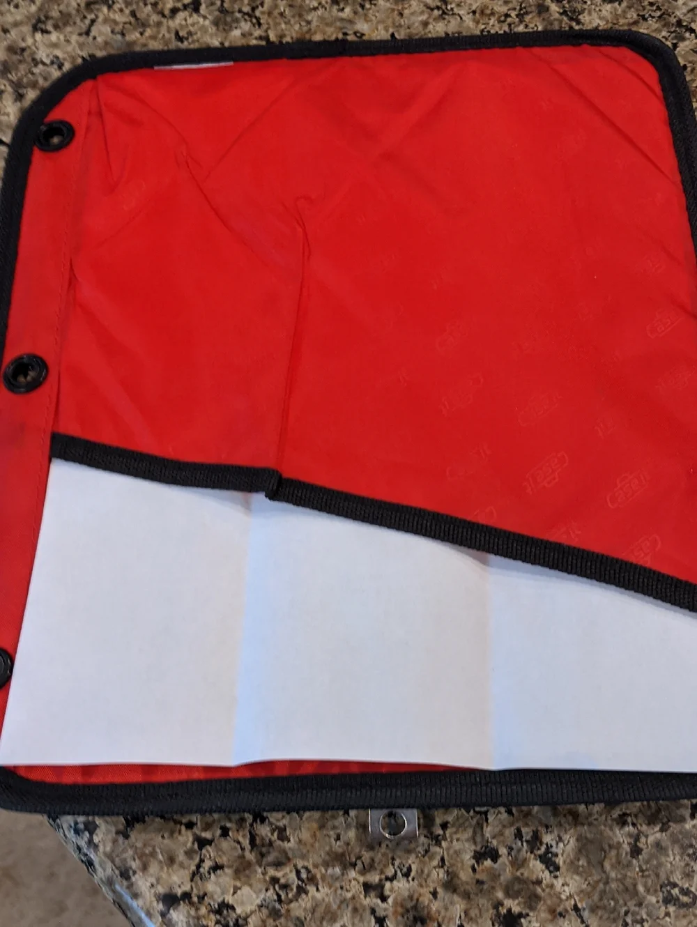Vtg Case It Binder Accessory Clipboard Back Pocket Holds 8.5x11 Grommets HTF
